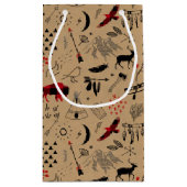 Buffalo Adventures Black & Red Kariert/Kraft ID599 Kleine Geschenktüte (Rückseite)