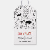 Buffalo Adventures Black & White w/Kariert ID599 Geschenkanhänger (Vorderseite)