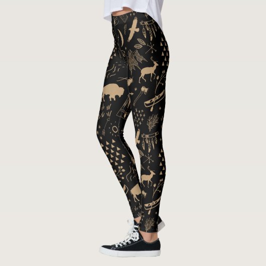 Buffalo Adventures Pattern Kraft ID599 Leggings (Links)