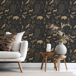 Buffalo Adventures Tan auf jedem Background ID599 Tapete