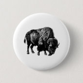 Buffalo American Bison Button (Vorderseite)