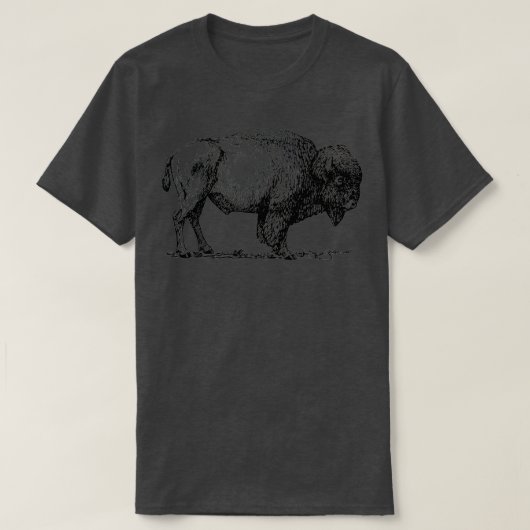 Buffalo American Bison Classic Print T-Shirt (Design vorne)
