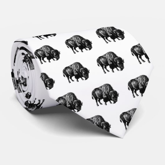 Buffalo American Bison Krawatte (Gerollt)