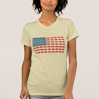 Buffalo American Flag T-Shirt
