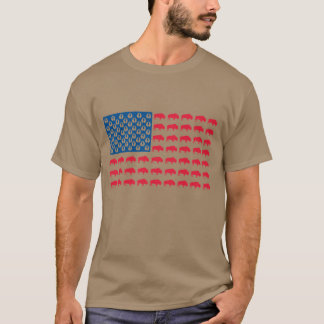 Buffalo American Flag T-Shirt