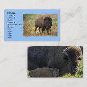 Buffalo Animal Art Indian Office Business Visitenkarte (Vorne/Hinten)