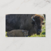 Buffalo Animal Art Indian Office Business Visitenkarte (Rückseite)