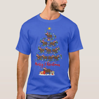 Buffalo Animal Lover Matching Santa Buffalo Christ T-Shirt
