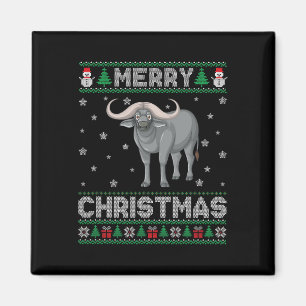 Buffalo Animal Men Frauen Kinder Ugly Weihnachten  Magnet