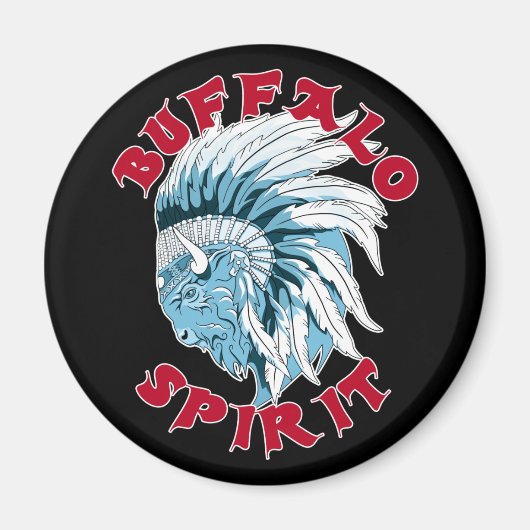 Buffalo Animal Spirit Magnet (Vorne)