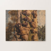 Buffalo Ansammlung: Ein ruhiges Puzzle (Horizontal)