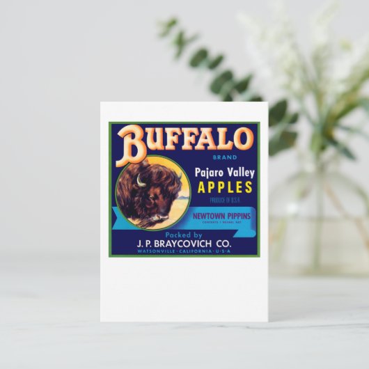 Buffalo Apples Postkarte (Stehend Vorderseite)