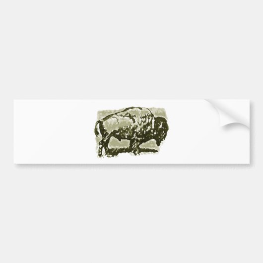Buffalo Art Autoaufkleber (Vorne)