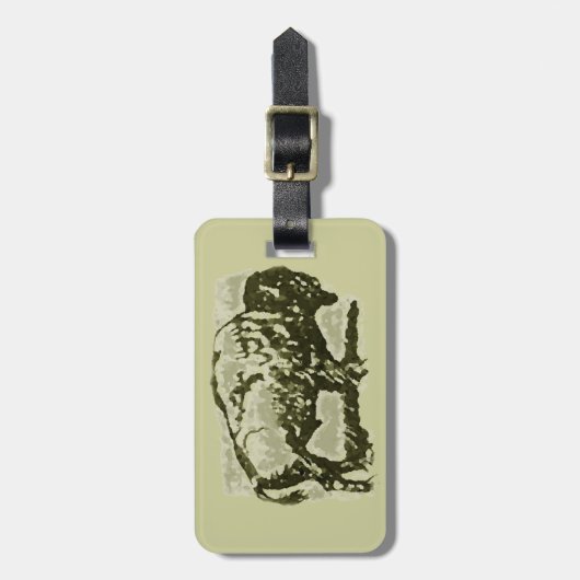 Buffalo Art Gepäckanhänger (Vorderseite vertikal)