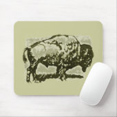 Buffalo Art Mousepad (Mit Mouse)