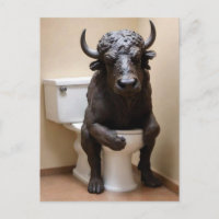 Buffalo auf der Toilette