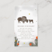 Buffalo Babydusche Blumenkaktus Buchanfrage Begleitkarte (Vorderseite)