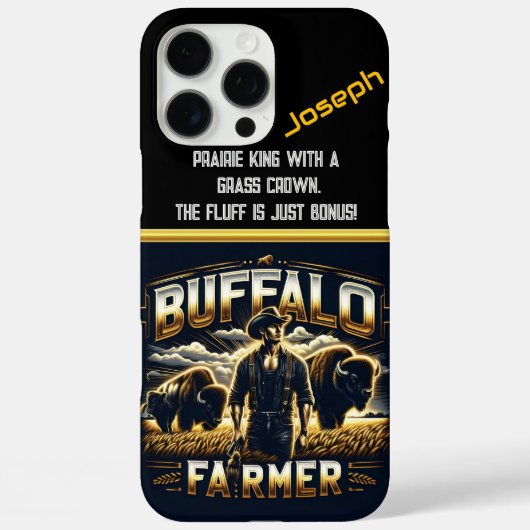 Buffalo Bauer mit Herde bei Dämmerung Case-Mate iPhone Hülle (Rückseite)