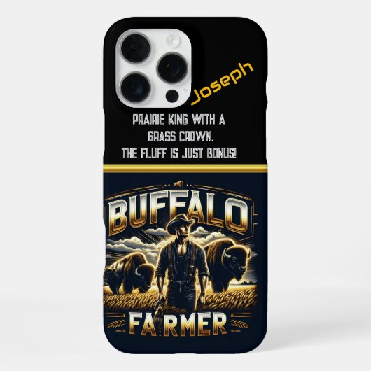 Buffalo Bauer mit Herde bei Dämmerung iPhone Hülle (Rückseite)