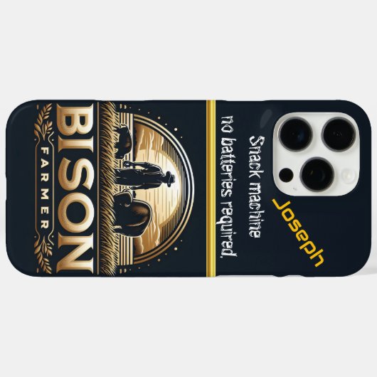 Buffalo Bauer Stands Case-Mate iPhone Hülle (Rückseite (Horizontal))