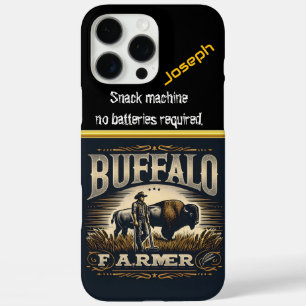 Buffalo Bauer steht stolz auf Goldene Felder iPhone 16 Pro Max Hülle