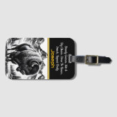 Buffalo bei Twilight am Berg Gepäckanhänger (Vorderseite (Horizontal))