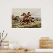 Buffalo Bill 1885 Vintag Art Print Poster (Küche)