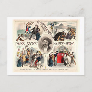 Buffalo Bill Abenteuer Postkarte