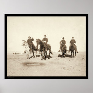 Büffalo Bill & Army Officers SD 1891 Poster