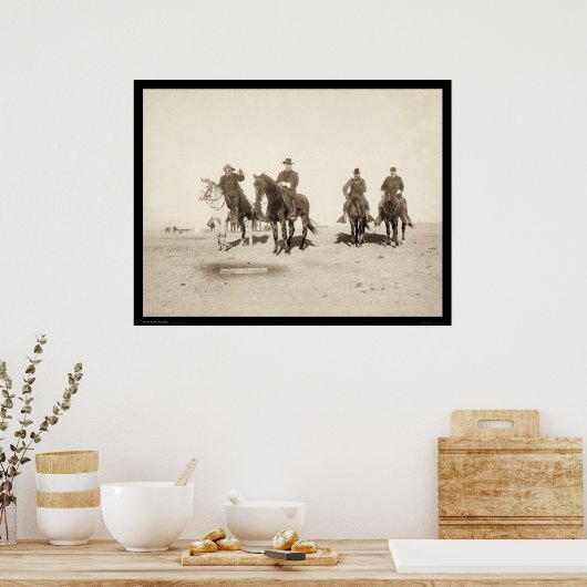 Büffalo Bill & Army Officers SD 1891 Poster (Küche)