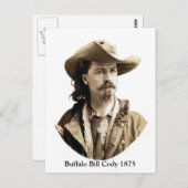 Buffalo Bill Cody 1875 Postkarte (Vorne/Hinten)