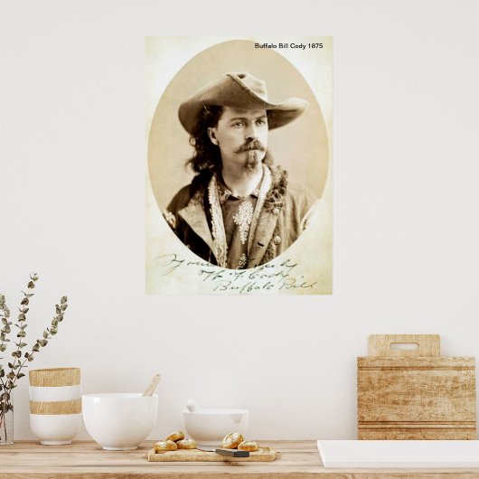Buffalo Bill Cody 1875 Print Poster (Küche)