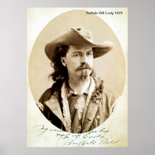 Buffalo Bill Cody 1875 Print Poster