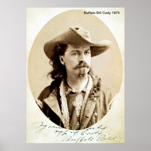 Buffalo Bill Cody 1875 Print Poster (Vorne)