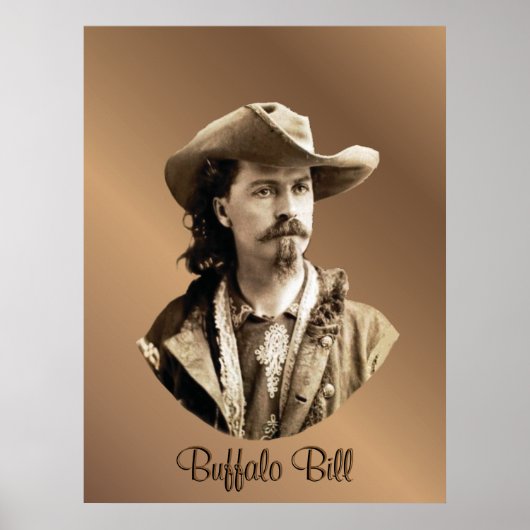 Buffalo Bill Cody 1875 Western Hero USA Poster (Vorne)