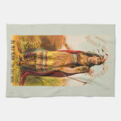 Buffalo Bill Cody Handsomest Indian Maiden 1880er Geschirrtuch (Horizontal)