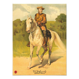 Buffalo Bill Cody on Horse Fotodruck