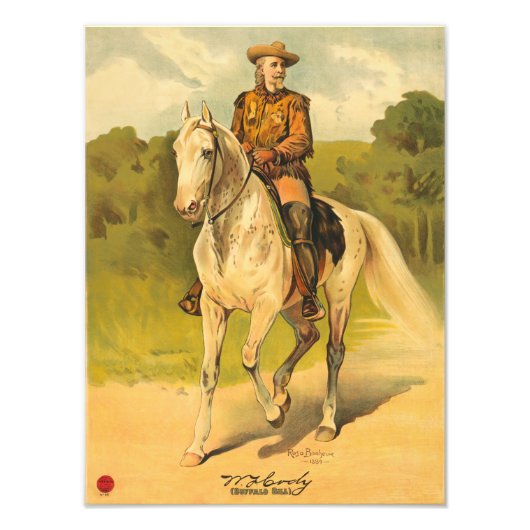 Buffalo Bill Cody on Horse Fotodruck (Vorne)