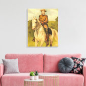 Buffalo Bill Cody on Horse Leinwanddruck (Insitu (Wohnzimmer))