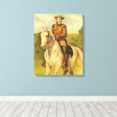 Buffalo Bill Cody on Horse Leinwanddruck (Insitu (Holzboden))