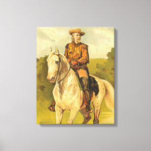 Buffalo Bill Cody on Horse Leinwanddruck
