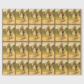 Buffalo Bill Cody on Horse Pattern Geschenkpapier (Flach)