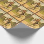 Buffalo Bill Cody on Horse Pattern Geschenkpapier (Ecke)