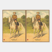 Buffalo Bill Cody on Horse Pattern Geschenkpapier Set (Vorderseite 2)