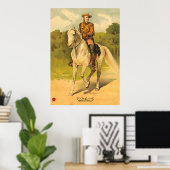 Buffalo Bill Cody on Horse Poster (Heimbüro)