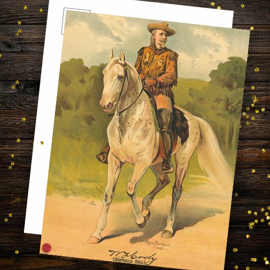 Buffalo Bill Cody on Horse Postkarte