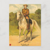 Buffalo Bill Cody on Horse Postkarte (Vorderseite)