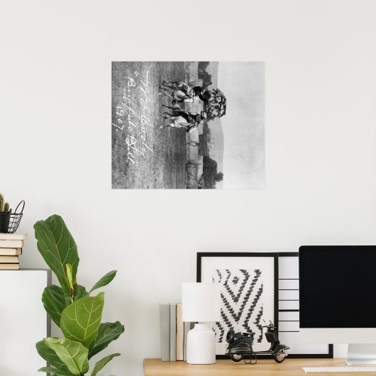 "Buffalo Bill" Cody Reitpferd neben Native Poster (Heimbüro)