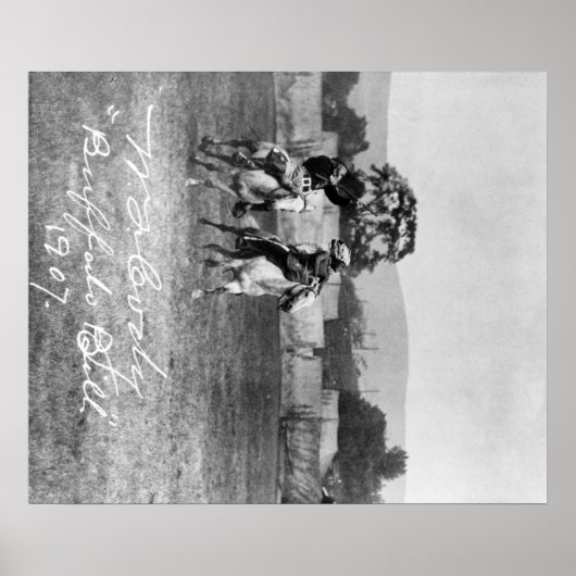 "Buffalo Bill" Cody Reitpferd neben Native Poster (Vorne)