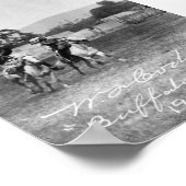 "Buffalo Bill" Cody Riding Horse Poster (Ecke)